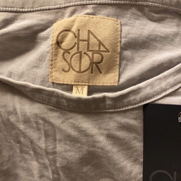 Chaser Grey Burn-Out Tank Top M - Picture 2 of 5